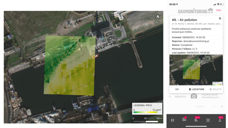 Monitoring jakości powietrza z dronów – aplikacja UavMonitoring - GospodarkaMorska.pl