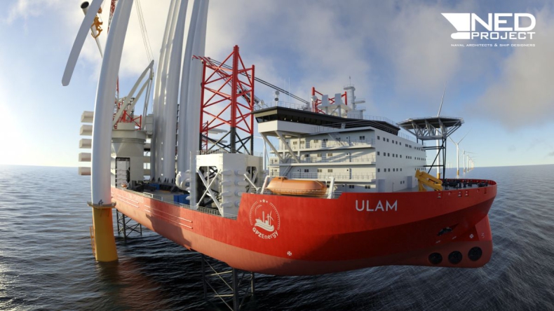 NED-Project prezentuje animację statku NP20000X ULAM [WIDEO] - GospodarkaMorska.pl