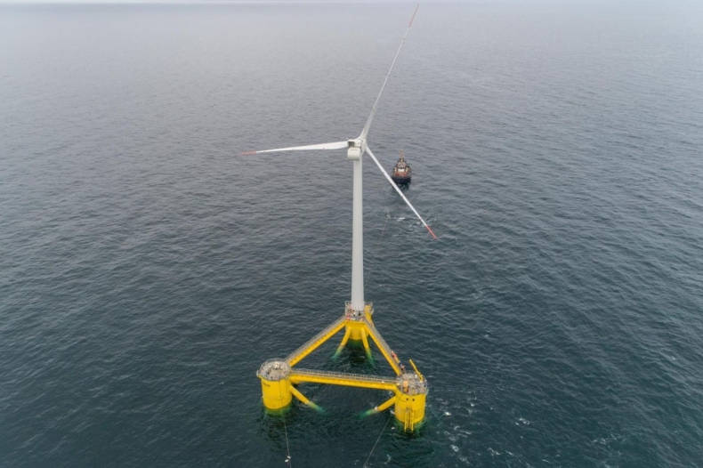 Uruchomiono największą pływającą farmę wiatrową Kincardine. Jej moc sięga 50 MW - GospodarkaMorska.pl