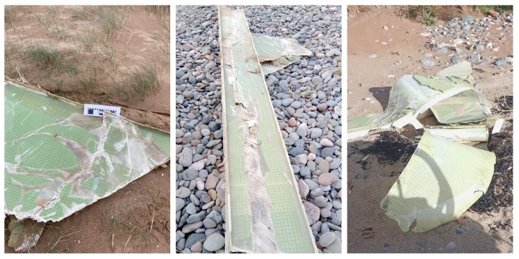 Łopaty turbiny wiatrowej wpadły do morza [WIDEO] - GospodarkaMorska.pl