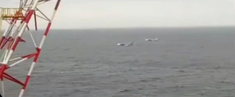 Rosyjskie odrzutowce przeleciały tuż obok platformy Petrobaltic na złożu B8 [WIDEO] - GospodarkaMorska.pl