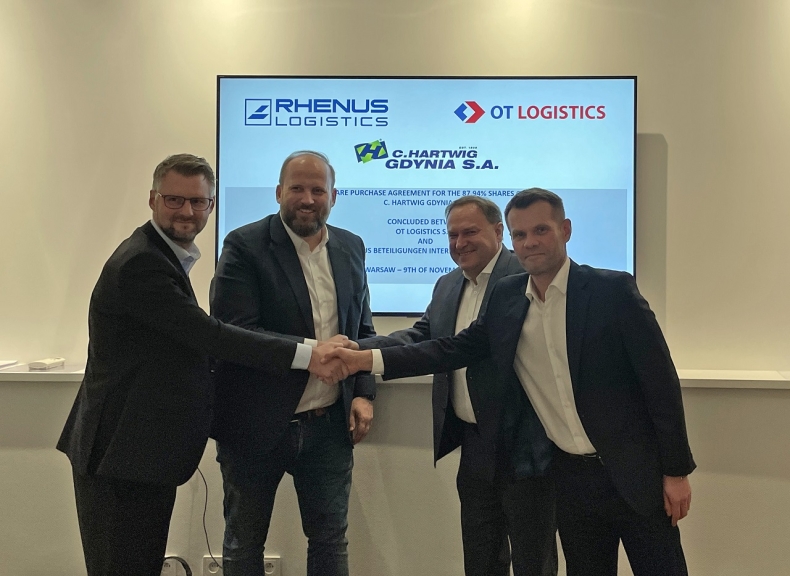 OTL podpisała umowę współpracy z Grupą Rhenus  - GospodarkaMorska.pl