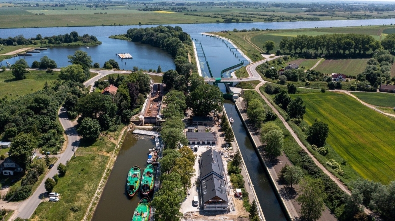 Modernizacja stopnia wodnego Przegalina zakończona - GospodarkaMorska.pl