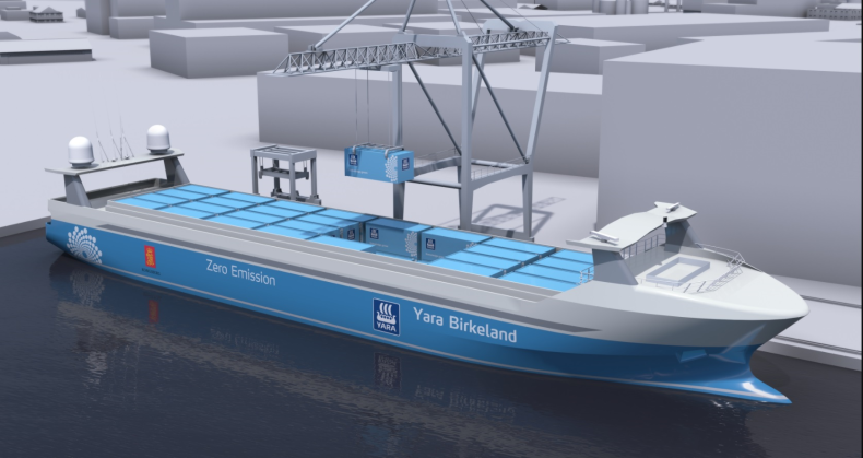 Yara Birkeland – autonomiczny statek handlowy już niebawem wejdzie do codziennej eksploatacji - GospodarkaMorska.pl