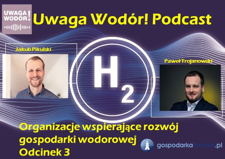 Uwaga Wodór! Podcast - Organizacje wspierające rozwój gospodarki wodorowej [odcinek 3] - GospodarkaMorska.pl