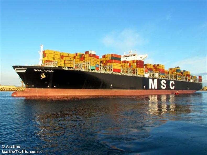 Rekordowy kontenerowiec MSC Gaia w Porcie Gdynia [WIDEO] - GospodarkaMorska.pl