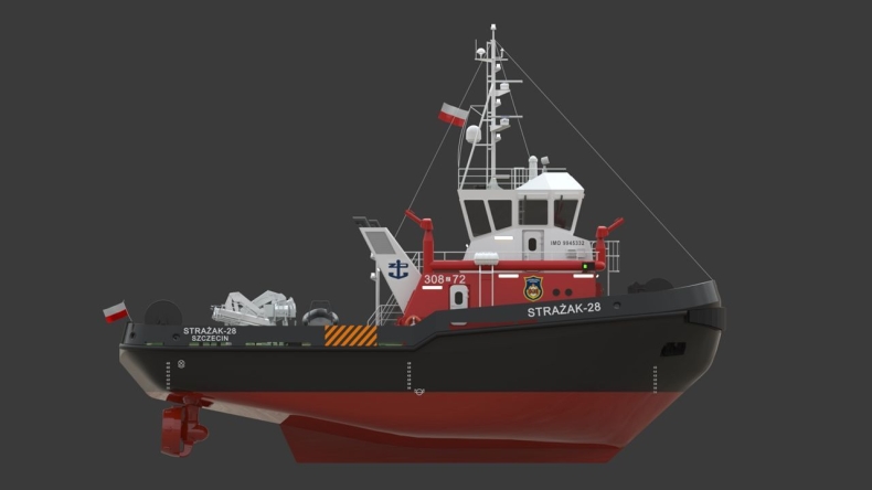 "Strażak-28". Prace przy budowie statku pożarniczego postępują - GospodarkaMorska.pl