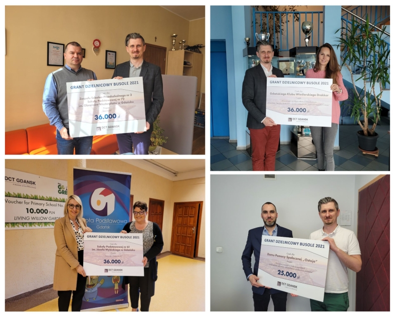 Busole 2021. Kolejni laureaci konkursu DCT Gdańsk otrzymali czeki na projekty społeczne w dzielnicach - GospodarkaMorska.pl