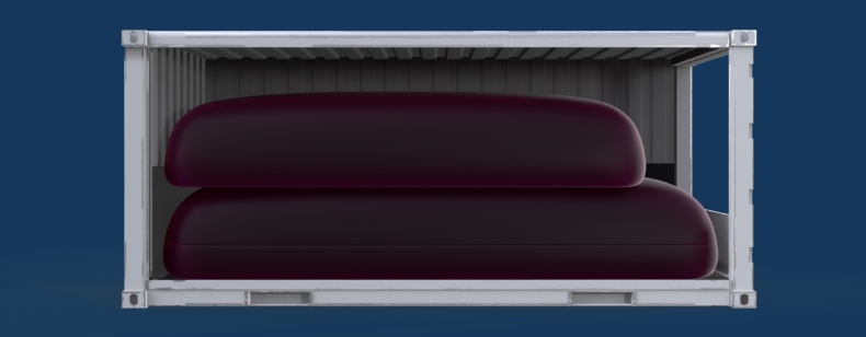 Transporty masowe płynów w większym rozmiarze - Hillebrand wprowadza nowy flexitank XL - GospodarkaMorska.pl