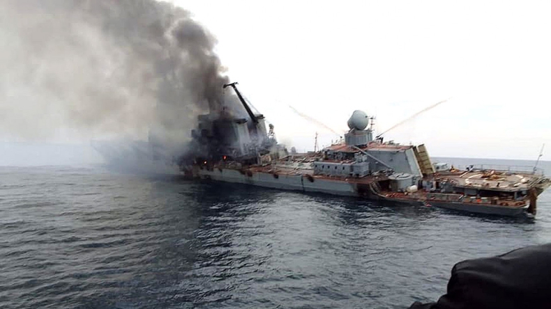 Rosjanie zabrali z wraku okrętu Moskwa ciała poległych, sprzęt i dokumenty - GospodarkaMorska.pl