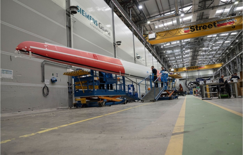 Siemens Gamesa produkuje pierwsze łopaty nadające się do recyklingu  - GospodarkaMorska.pl