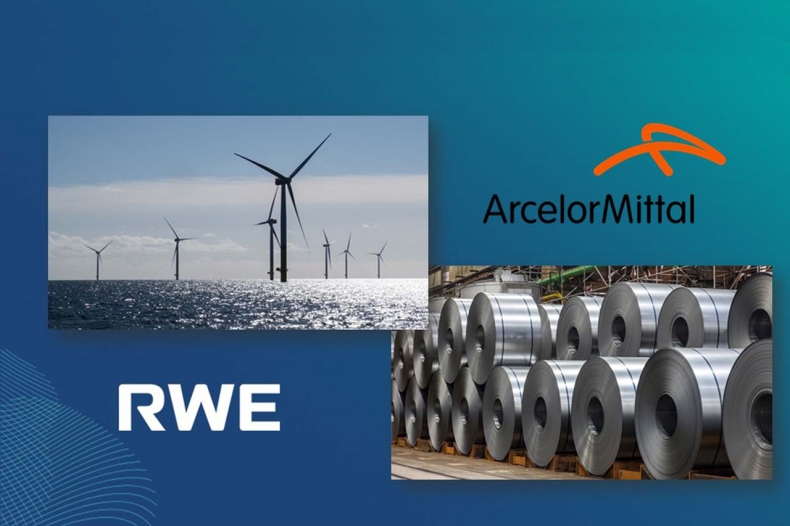 RWE wspólnie z ArcelorMittal będą budować i eksploatować MFW i instalacje wodorowe na potrzeby produkcji niskoemisyjnej stali - GospodarkaMorska.pl