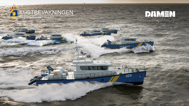 Damen Shipyards buduje siedem patrolowców dla szwedzkiej straży przybrzeżnej - GospodarkaMorska.pl