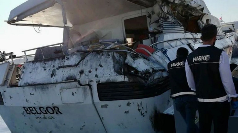 Luksusowy jacht ostrzelany przez turecką straż przybrzeżną [WIDEO] - GospodarkaMorska.pl