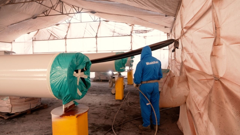 Muehlhan wykonał prace antykorozyjne konstrukcji offshore dla Energomontażu-Północ Gdynia [WIDEO] - GospodarkaMorska.pl