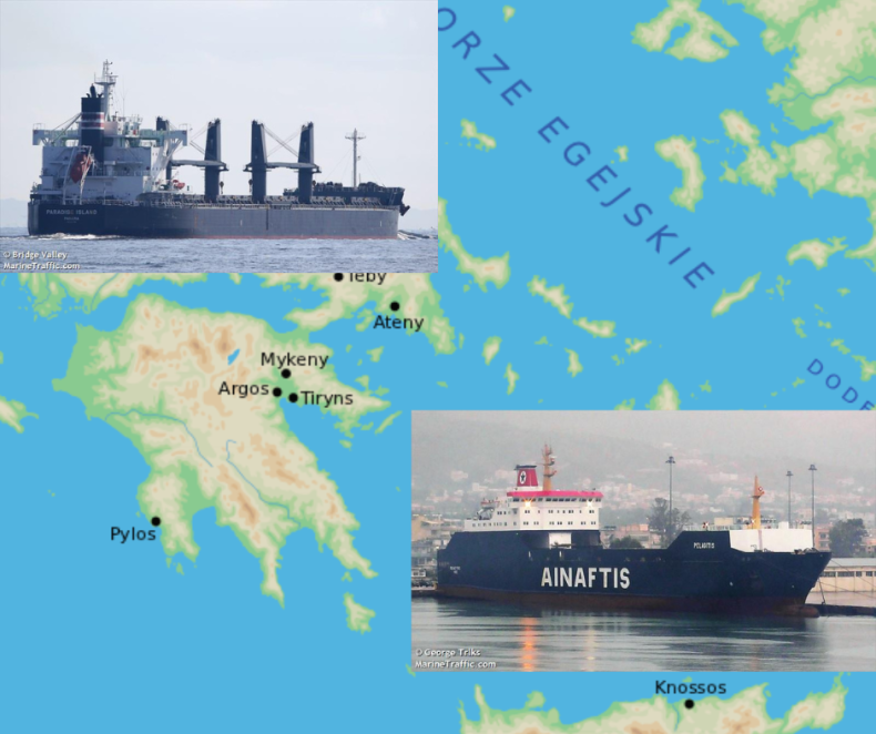 Grecki ro-ro i japoński masowiec zderzyły się na Morzu Egejskim - GospodarkaMorska.pl