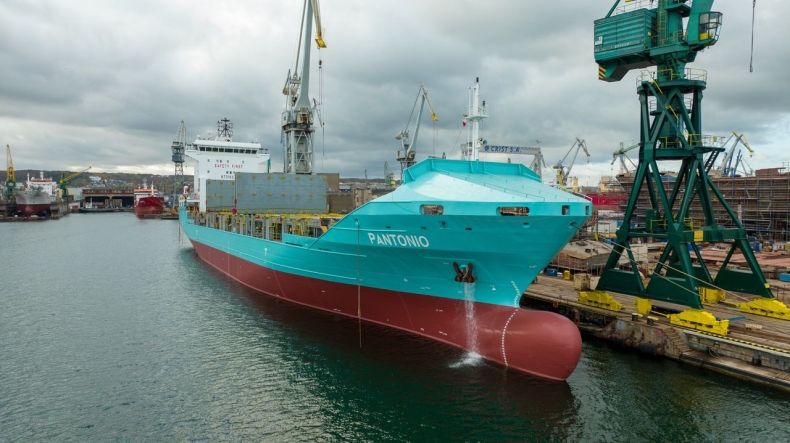 Stocznia Nauta zdobywa nowych klientów. Remont kontenerowca dla niemieckiego armatora - GospodarkaMorska.pl