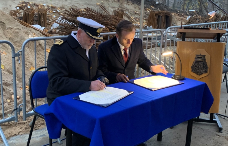 Kamień węgielny pod budowę nowego obiektu Akademii Marynarki Wojennej [GALERIA] - GospodarkaMorska.pl