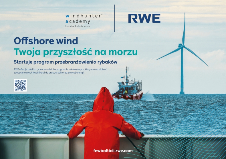 Przebranżowienie rybaków. RWE z Windhunter Academy rusza z programem - GospodarkaMorska.pl