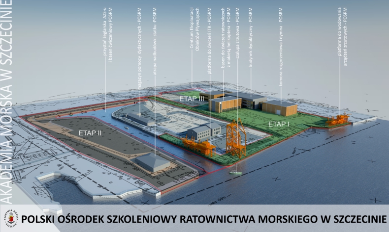 Przeniesienie środków na budowę Ośrodka Szkoleniowego Ratownictwa Morskiego na 2024 i 2025 r. - informacja ws. noweli uchwały na stronie KPRM - GospodarkaMorska.pl