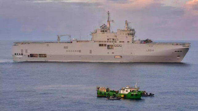 Francuski okręt skonfiskował ponad 4,5 ton kokainy - GospodarkaMorska.pl