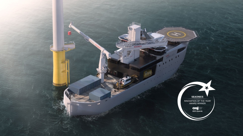 SEAONICS zdobywa nagrodę Innovation of the Year na konferencji Offshore Support Journal Conference 2023 w Londynie - GospodarkaMorska.pl