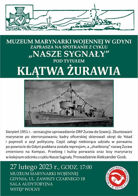 "Klątwa Żurawia" w Muzeum Marynarki Wojennej w Gdyni - GospodarkaMorska.pl
