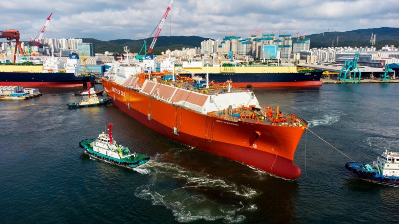 Gazowiec Lech Kaczyński cumuje w USA - GospodarkaMorska.pl