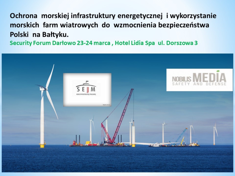 Security Forum Darłowo 23-24 marca - jak chronić branżę offshore na Bałtyku? - GospodarkaMorska.pl