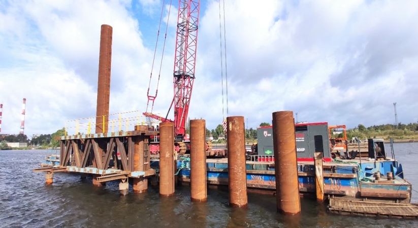 Port Szczecin: postęp prac związanych z budową oraz przebudową nabrzeży w Basenie Kaszubskim-GospodarkaMorska.pl
