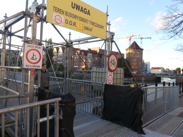 Trwa przebudowa Mostu Stągiewnego. Dzięki niej powstanie nowa marina w Gdańsku [ZDJĘCIA]-GospodarkaMorska.pl