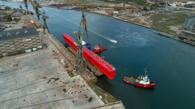 Suwnica Goliath powstała w Trójmieście. Konstrukcja dźwigu w drodze do klienta [ZDJĘCIA, WIDEO]-GospodarkaMorska.pl