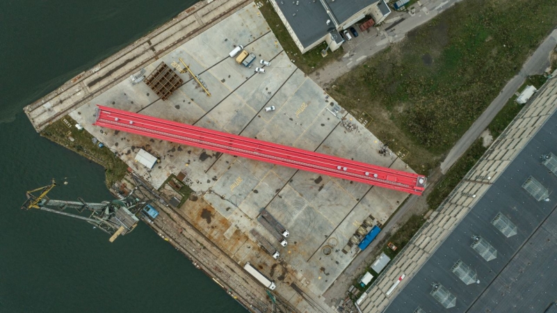 Suwnica Goliath powstała w Trójmieście. Konstrukcja dźwigu w drodze do klienta [ZDJĘCIA, WIDEO]-GospodarkaMorska.pl