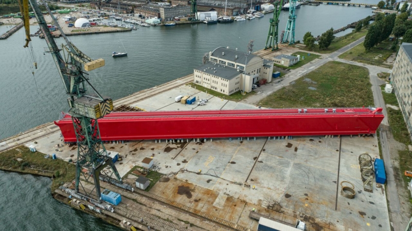 Suwnica Goliath powstała w Trójmieście. Konstrukcja dźwigu w drodze do klienta [ZDJĘCIA, WIDEO]-GospodarkaMorska.pl