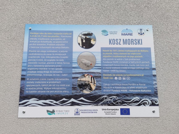 Morski kosz wyłowi śmieci z portu w Kołobrzegu-GospodarkaMorska.pl