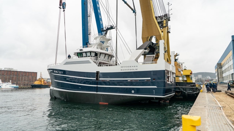 Statek rybacki zwodowany w Karstensen Shipyard Poland [WIDEO, ZDJĘCIA]-GospodarkaMorska.pl