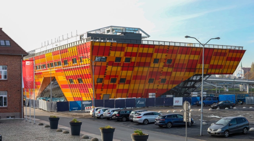 Morskie Centrum Nauki w Szczecinie. Zobacz zdjęcia z prac na budowie-GospodarkaMorska.pl