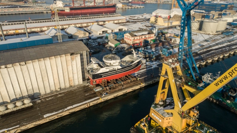 Monsun Kr. Sand zwodowany w stoczni Karstensen [WIDEO, ZDJĘCIA]-GospodarkaMorska.pl