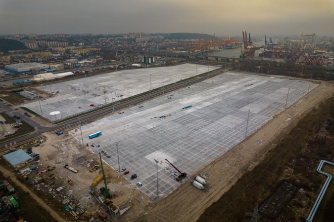 Oba place Centrum Logistycznego w Gdyni będą gotowe pół roku przed terminem [WIDEO, GALERIA]-GospodarkaMorska.pl