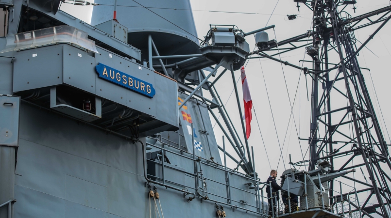 Fregata FGS Augsburg z wizytą w Gdańsku-GospodarkaMorska.pl