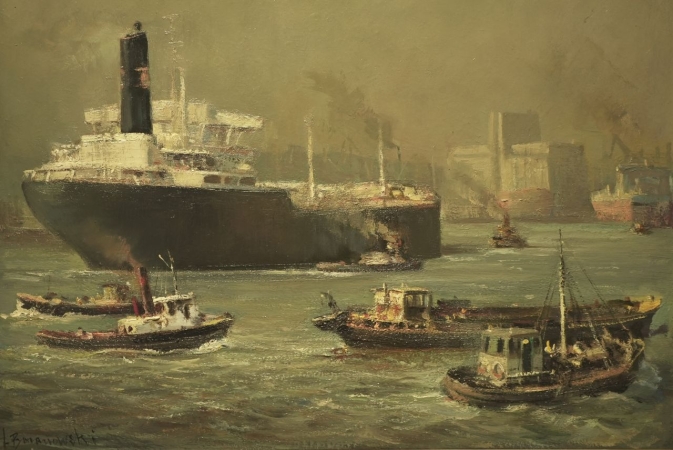 Port Gdynia i miasto oczami artystów. Wyjątkowa wystawa, na dostojne urodziny [WIDEO, ZDJĘCIA] -GospodarkaMorska.pl