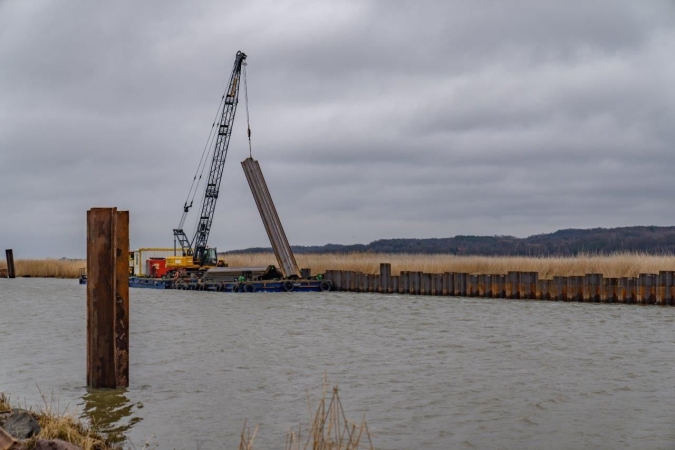 Powstaje most obrotowy w Nowakowie. II etap drogi wodnej łączącej Zalew Wiślany z Zatoką Gdańską [WIDEO]-GospodarkaMorska.pl