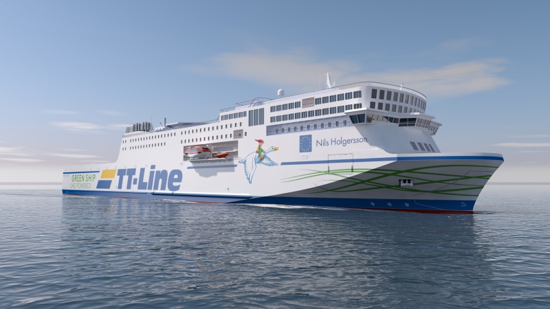 TT-Line odebrało nowy zielony prom [ZDJĘCIA]-GospodarkaMorska.pl