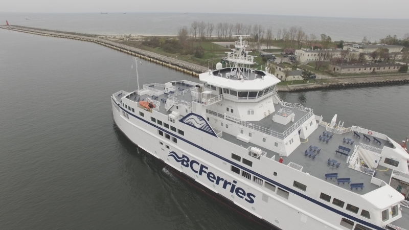 Ekologiczny prom zbudowany w Remontowa Shipbuilding wypłynął z Gdańska do Kanady-GospodarkaMorska.pl