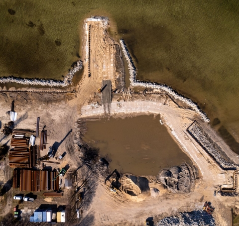 Kluczowy etap rozbudowy Portu w Pucku [WIDEO, GALERIA] -GospodarkaMorska.pl