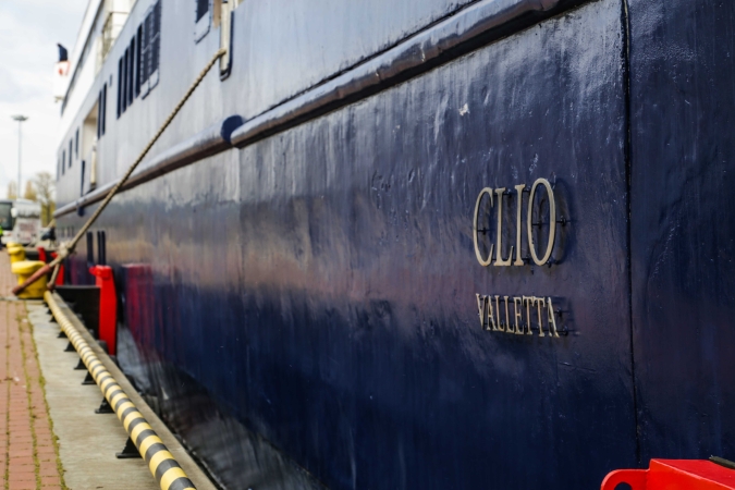 Wycieczkowiec Clio w gdańskim porcie-GospodarkaMorska.pl