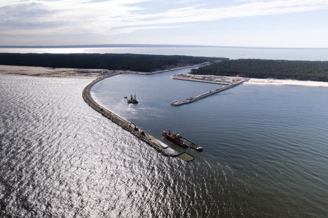 Przekop Mierzei Wiślanej. Śluza kanału już po testach [WIDEO, ZDJĘCIA]-GospodarkaMorska.pl