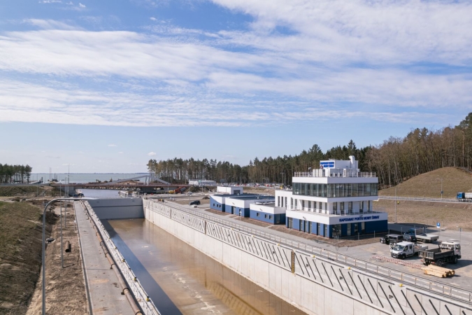 Przekop Mierzei Wiślanej. Śluza kanału już po testach [WIDEO, ZDJĘCIA]-GospodarkaMorska.pl