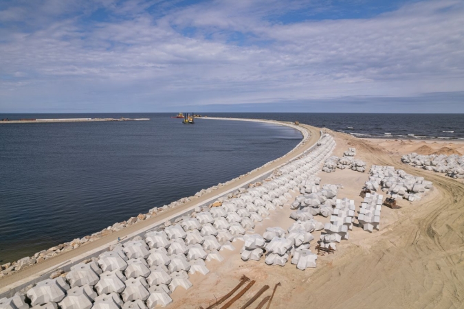 Przekop Mierzei Wiślanej. Śluza kanału już po testach [WIDEO, ZDJĘCIA]-GospodarkaMorska.pl