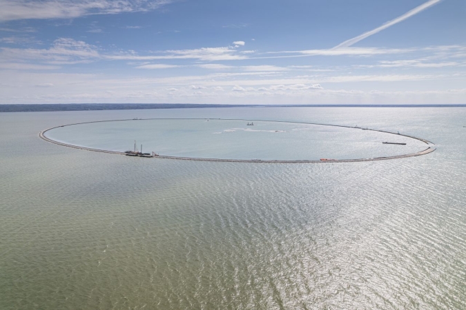 Przekop Mierzei Wiślanej. Śluza kanału już po testach [WIDEO, ZDJĘCIA]-GospodarkaMorska.pl